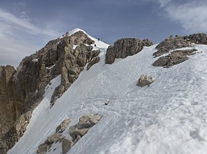 Najwyższy z trzech wierzchołków Cornu Grande - Occidentale 2912m